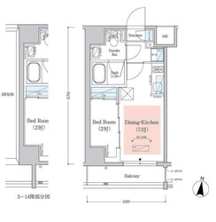 アーバネックス西新宿IIの物件間取画像